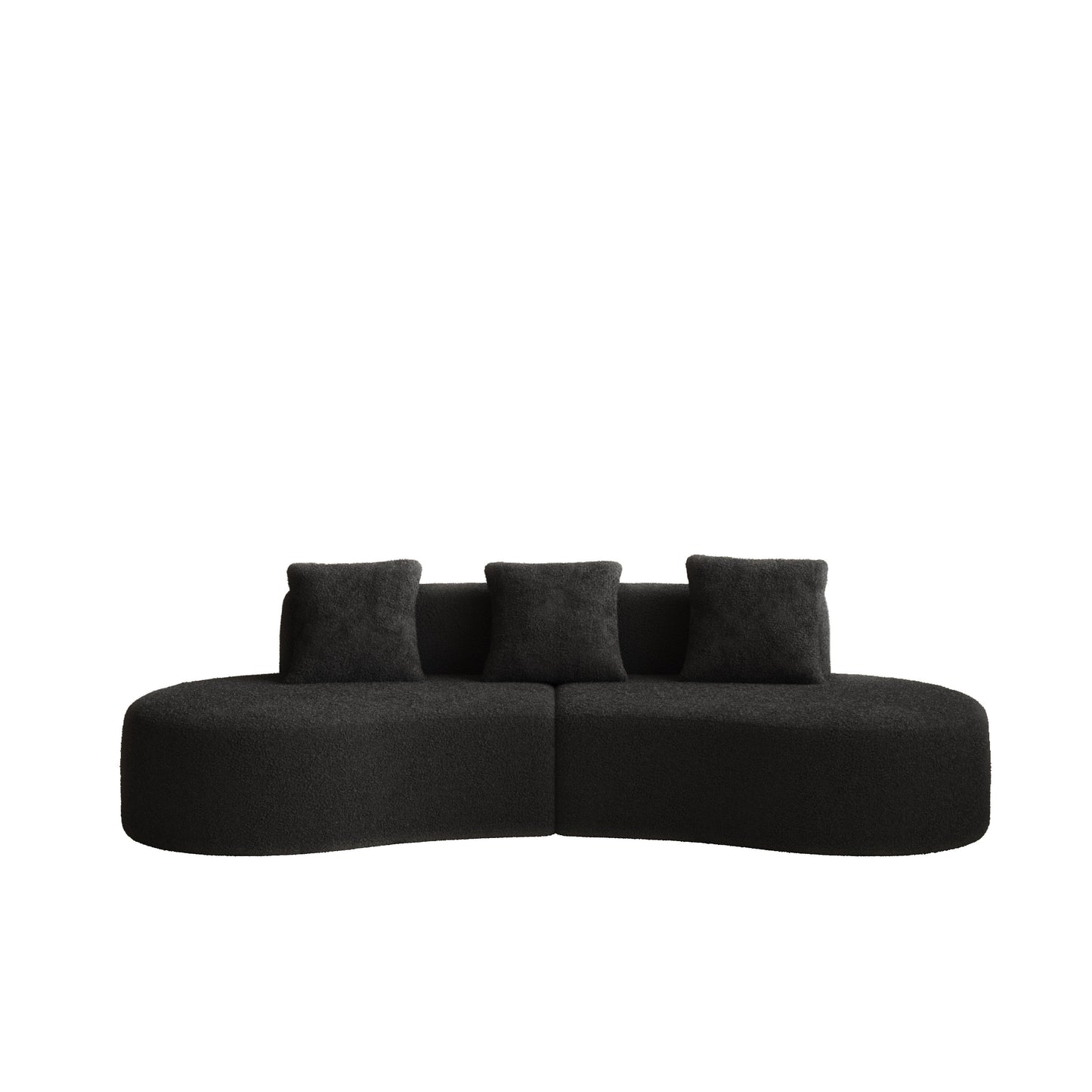 Divano moderno in velluto a 5 posti per soggiorno e camera da letto, uffici e appartamenti