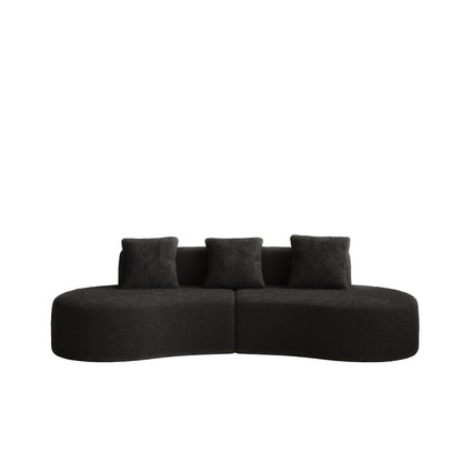 Divano moderno in velluto a 5 posti per soggiorno e camera da letto, uffici e appartamenti