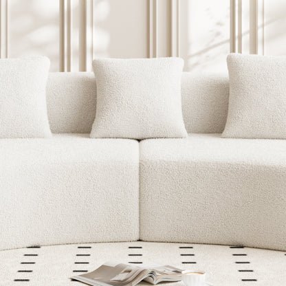 Divano moderno in velluto a 5 posti per soggiorno e camera da letto, uffici e appartamenti