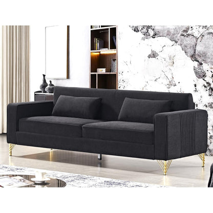 Divano moderno per soggiorno rivestito in velluto