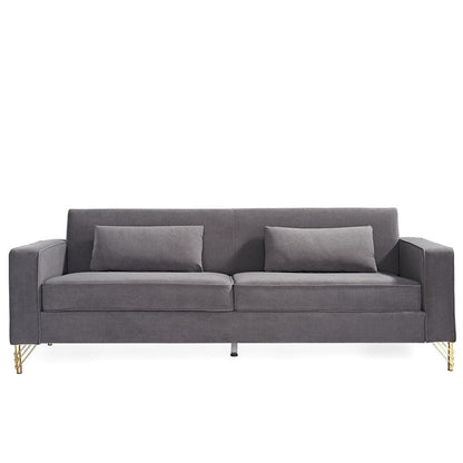 Divano moderno per soggiorno rivestito in velluto