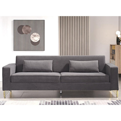 Divano moderno per soggiorno rivestito in velluto