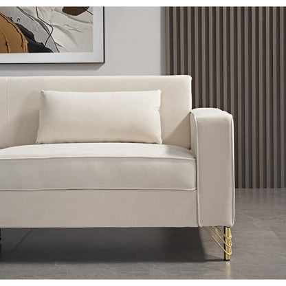 Divano moderno per soggiorno rivestito in velluto