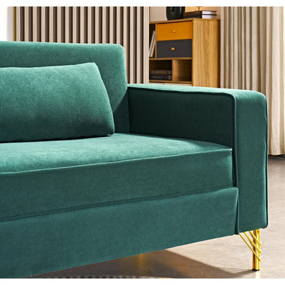 Divano moderno per soggiorno rivestito in velluto