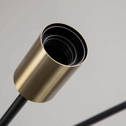 Lampada semi-incassata Sputnik nera/oro da soffitto per soggiorno/cucina/ufficio/camera da letto/ingresso