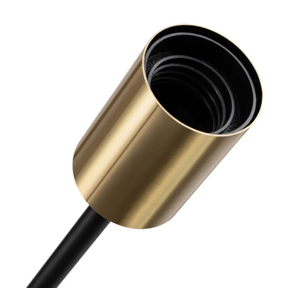 Lampada semi-incassata Sputnik nera/oro da soffitto per soggiorno/cucina/ufficio/camera da letto/ingresso