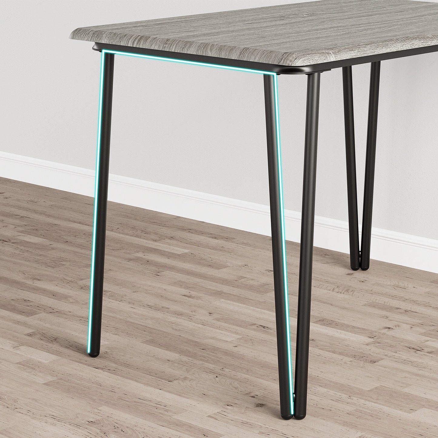 Set da pranzo moderno per cucina e sala da pranzo - 3 pezzi