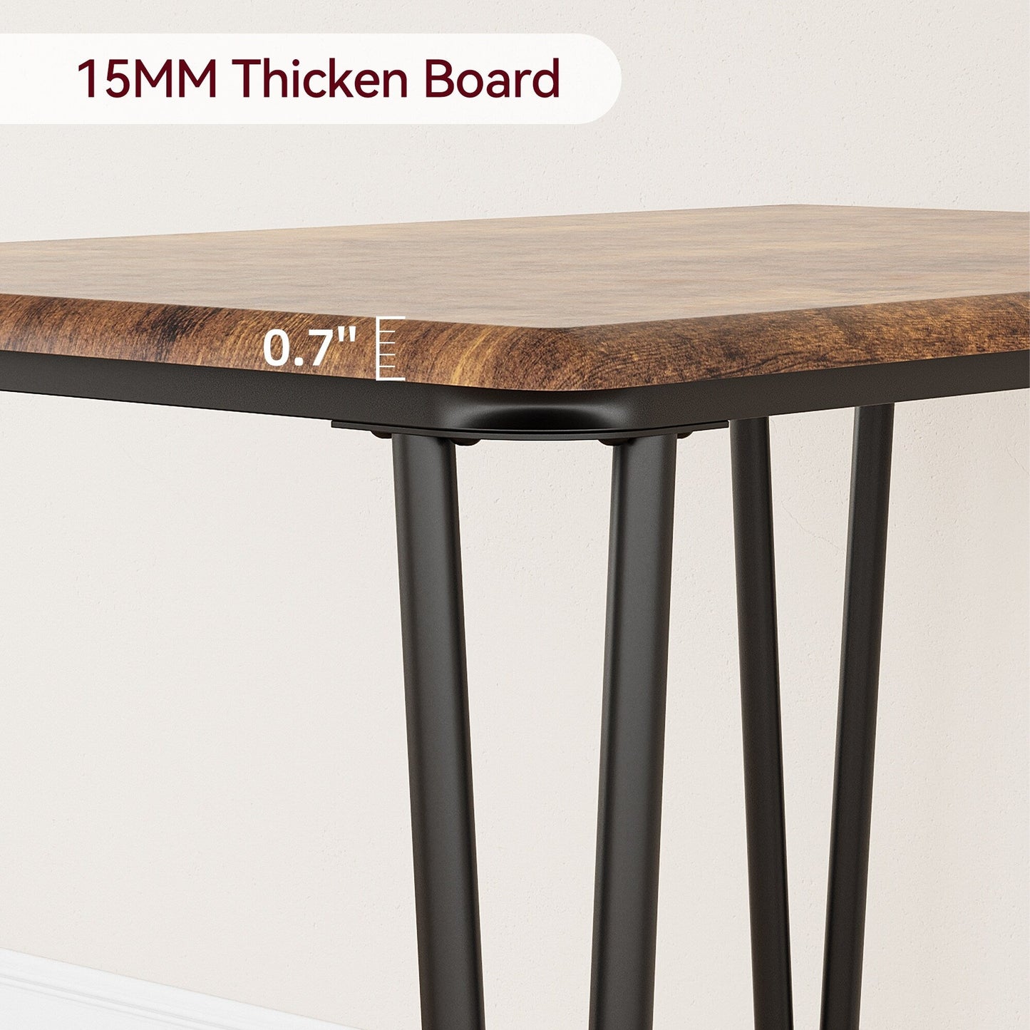 Set da pranzo moderno per cucina e sala da pranzo - 3 pezzi