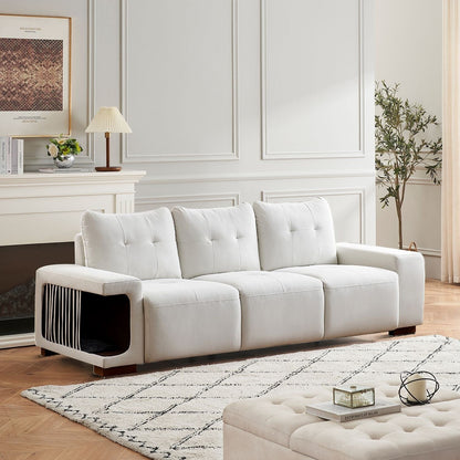 Divano moderno adatto agli animali domestici con cuccia e imbottitura in schiuma ad alta resilienza per soggiorno e hotel