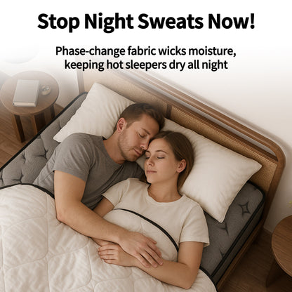 Materasso ibrido Modland da 14 pollici con materasso Euro Top medio, materasso a molle insacchettate in una scatola