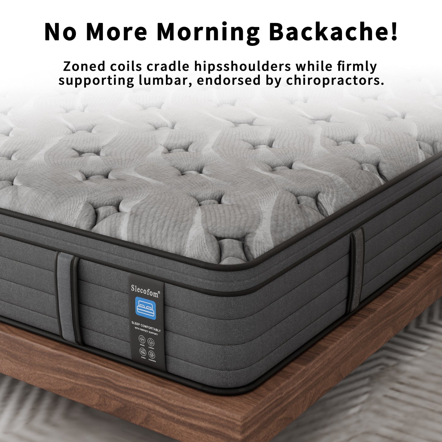 Materasso ibrido Modland da 14 pollici con materasso Euro Top medio, materasso a molle insacchettate in una scatola