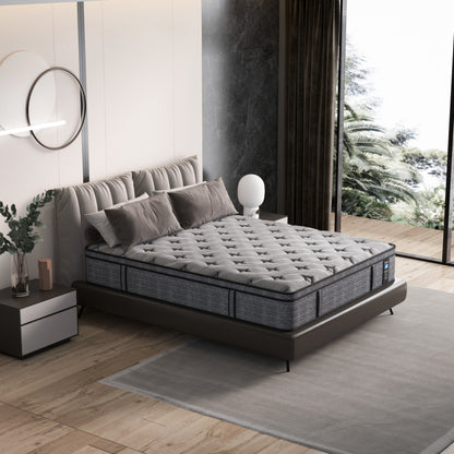 Materasso ibrido in memory foam Modland da 14'' Queen in una scatola - Sollievo dalla pressione e isolamento del movimento, CertiPUR-US per il sollievo dal mal di schiena