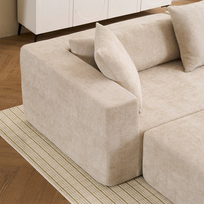 Divano componibile modulare a 3 posti Cloud con poltrona a L per soggiorno, camera da letto