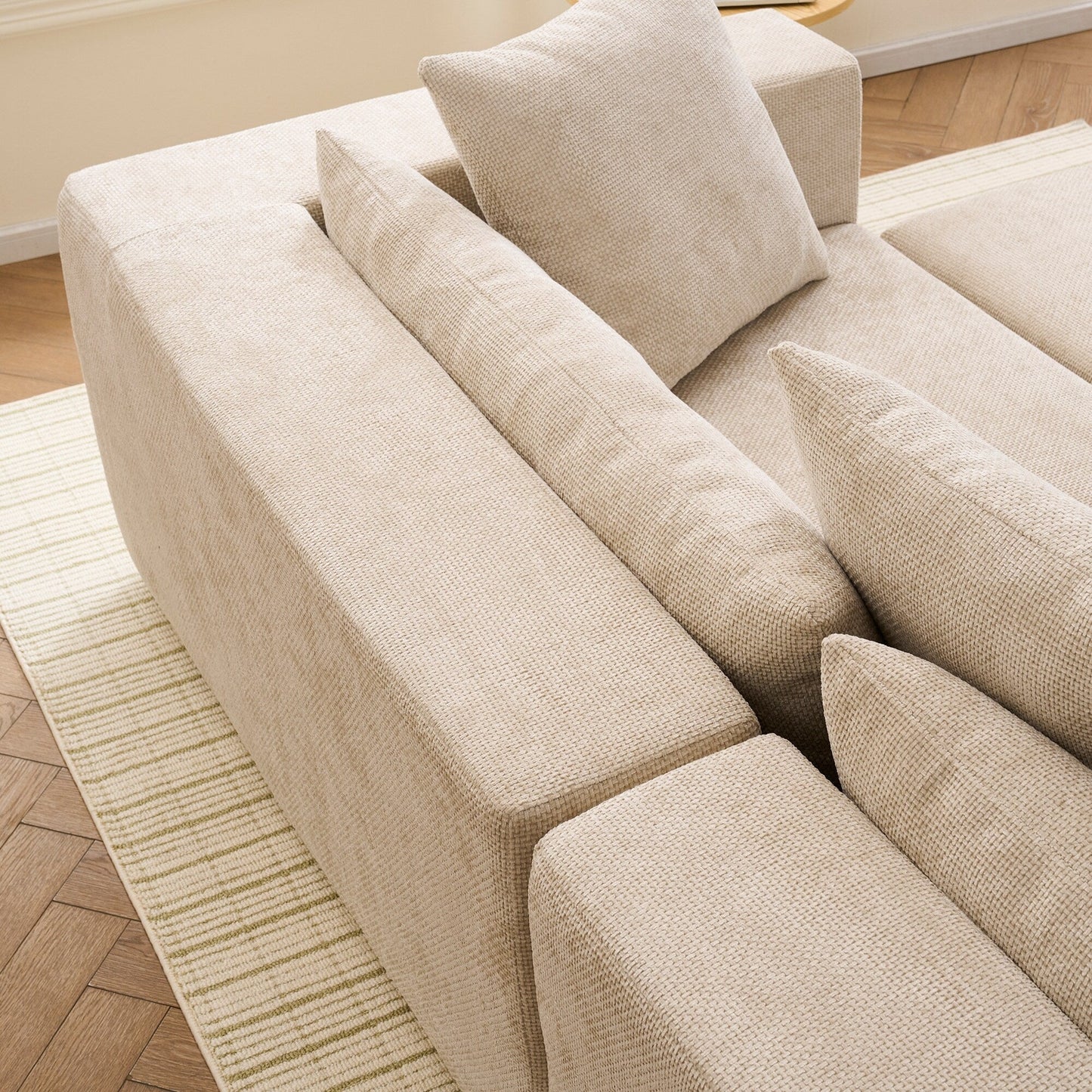 Divano componibile modulare a 3 posti Cloud con poltrona a L per soggiorno, camera da letto