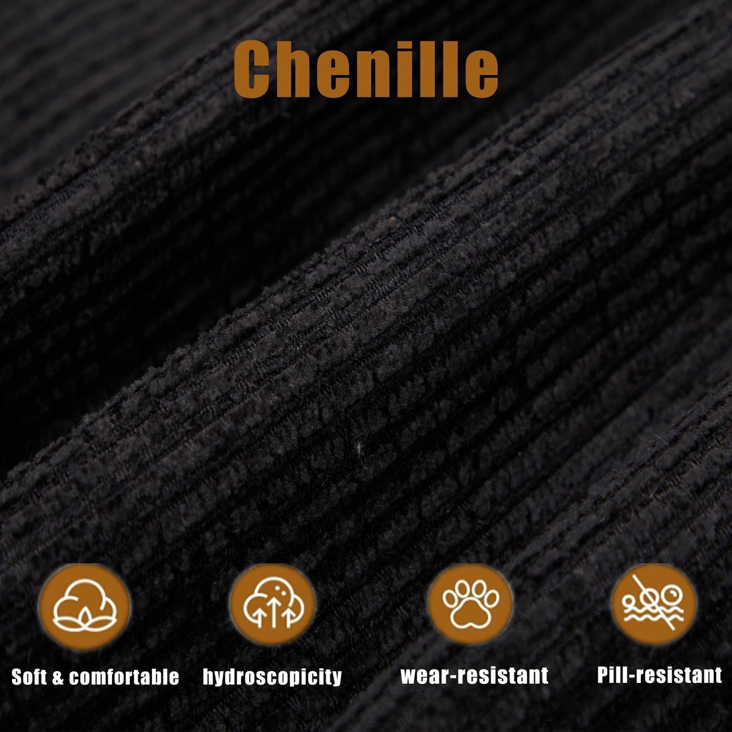 Divano componibile modulare a 5 pezzi, divano letto trasformabile con pouf e cuscini per soggiorno