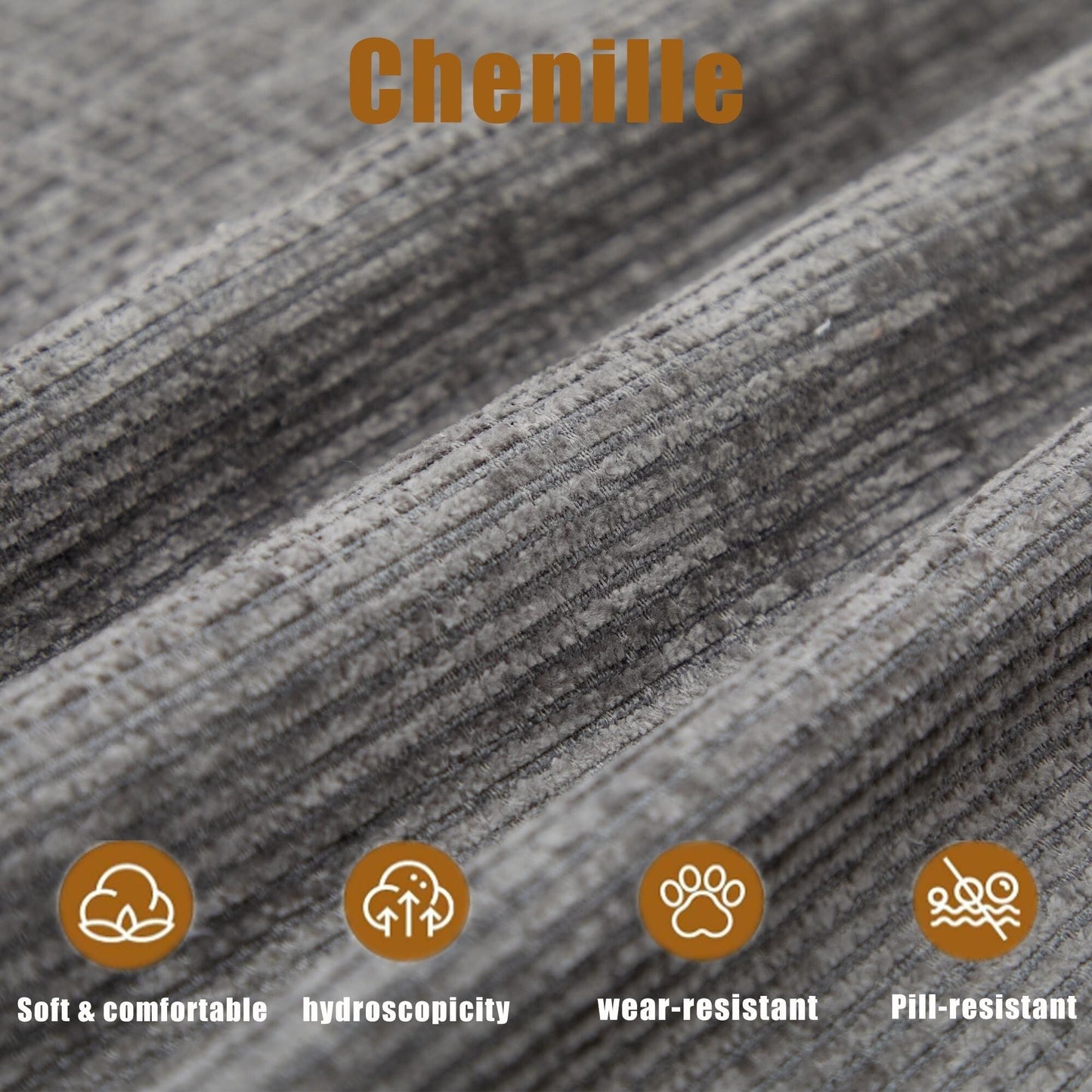 Divano componibile modulare a 5 pezzi, divano letto trasformabile con pouf e cuscini per soggiorno