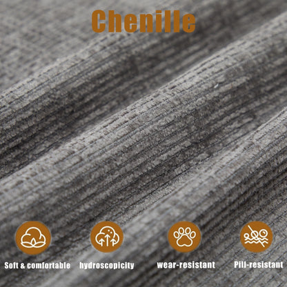 Divano componibile modulare a 5 pezzi, divano letto trasformabile con pouf e cuscini per soggiorno