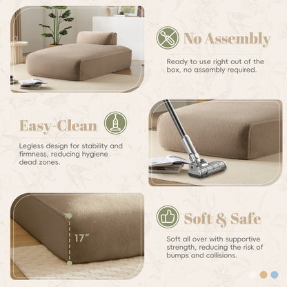 Divano letto modulare completamente compresso da 72 pollici con design senza cornice per soggiorno, non richiede montaggio