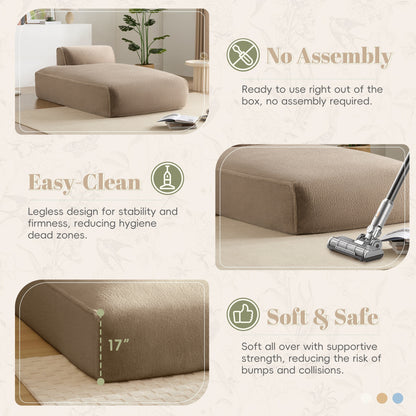 Divano letto modulare completamente compresso da 72 pollici con design senza cornice per soggiorno, non richiede montaggio