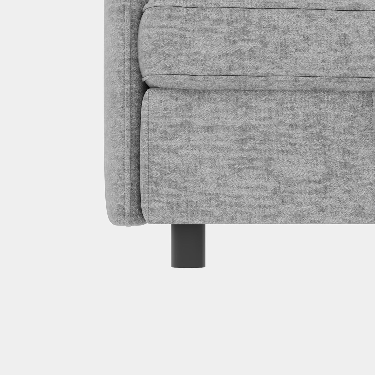 Divano componibile modulare in tessuto senza braccioli, con seduta trasformabile e spazio nascosto per il soggiorno