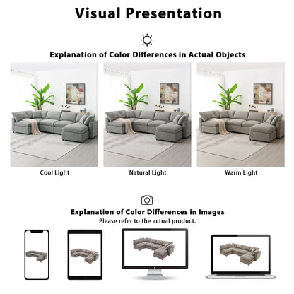 Divano letto modulare Cloud, set di divani componibili in ciniglia con pouf, combinazione libera, divano letto trasformabile a forma di U