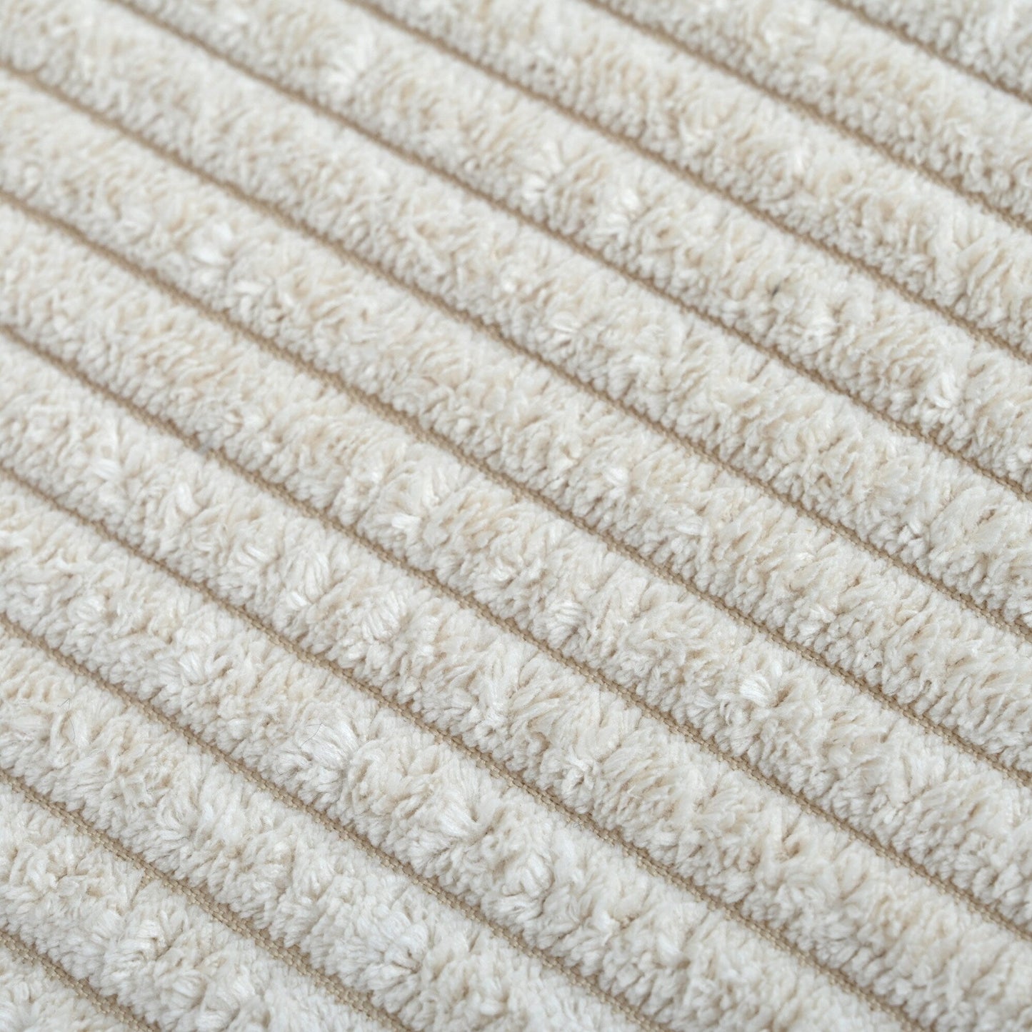 Divano componibile modulare a 6 posti in velluto a coste a forma di L con pouf e gambe in legno per soggiorno e ufficio