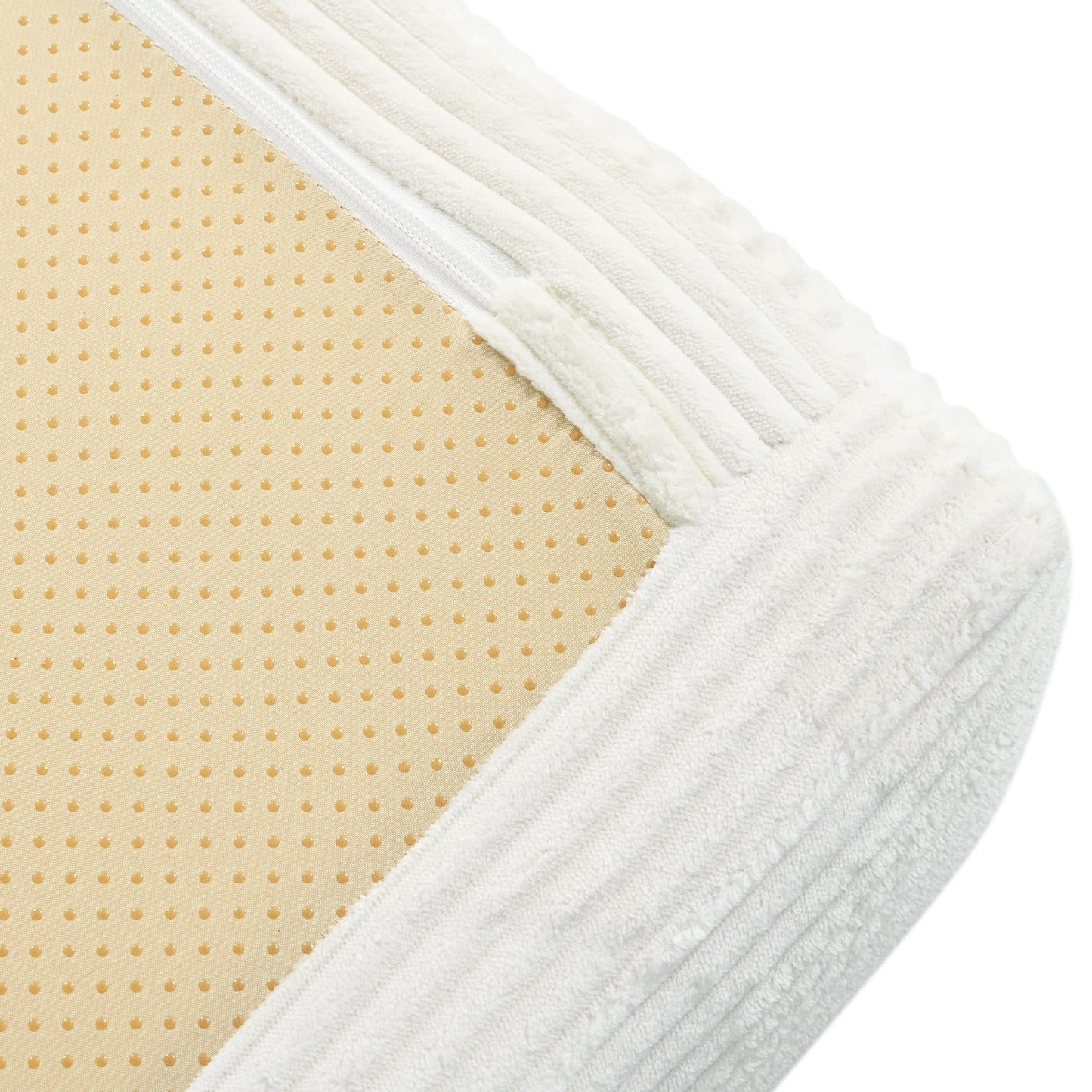 Divano letto componibile a 4 posti in velluto a coste a forma di L, con cuscini a cuneo, per soggiorno e appartamento