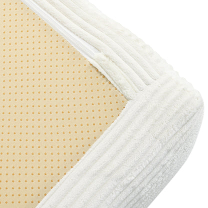 Divano letto componibile a 4 posti in velluto a coste a forma di L, con cuscini a cuneo, per soggiorno e appartamento