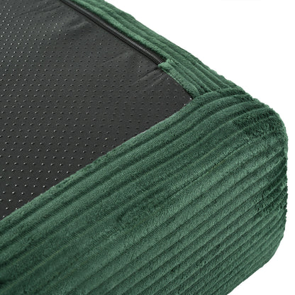 Divano letto componibile a 4 posti in velluto a coste a forma di L, con cuscini a cuneo, per soggiorno e appartamento