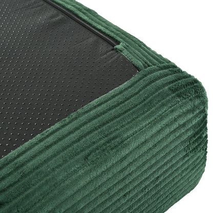 Divano letto componibile a 4 posti in velluto a coste a forma di L, con cuscini a cuneo, per soggiorno e appartamento