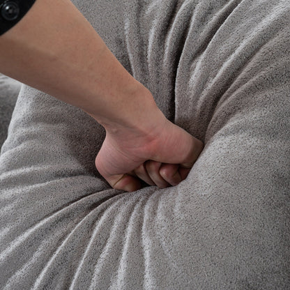 Divano letto componibile modulare a L con chaise longue e seduta profonda per soggiorno e ufficio