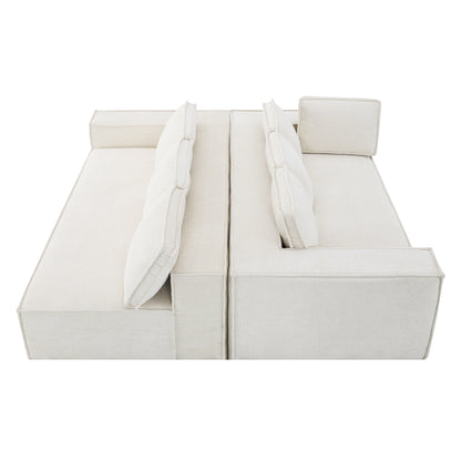 Divano componibile modulare, set di divani in ciniglia antipiega a 6 posti, combinazione libera di 2 pezzi, set di divani moderni a forma di L