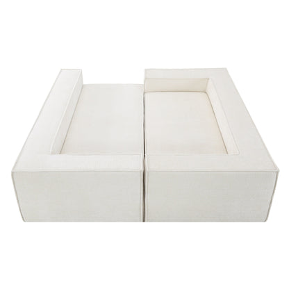 Divano componibile modulare, set di divani in ciniglia antipiega a 6 posti, combinazione libera di 2 pezzi, set di divani moderni a forma di L