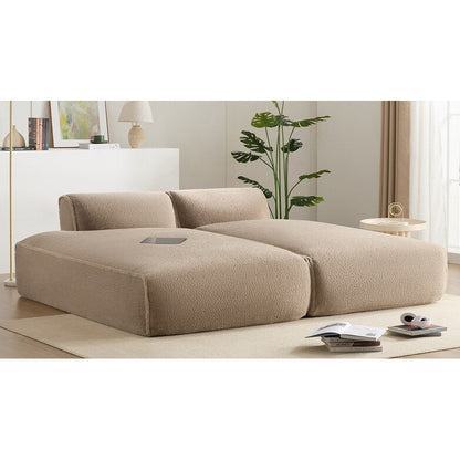 Divano componibile modulare, completamente compresso, spazioso divano letto imbottito in schiuma per soggiorno, design adatto agli anziani