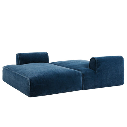 Divano componibile modulare, completamente compresso, spazioso divano letto imbottito in schiuma per soggiorno, design adatto agli anziani