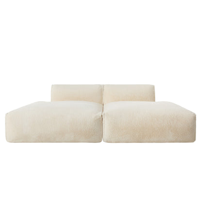 Divano componibile modulare, completamente compresso, spazioso divano letto imbottito in schiuma per soggiorno, design adatto agli anziani