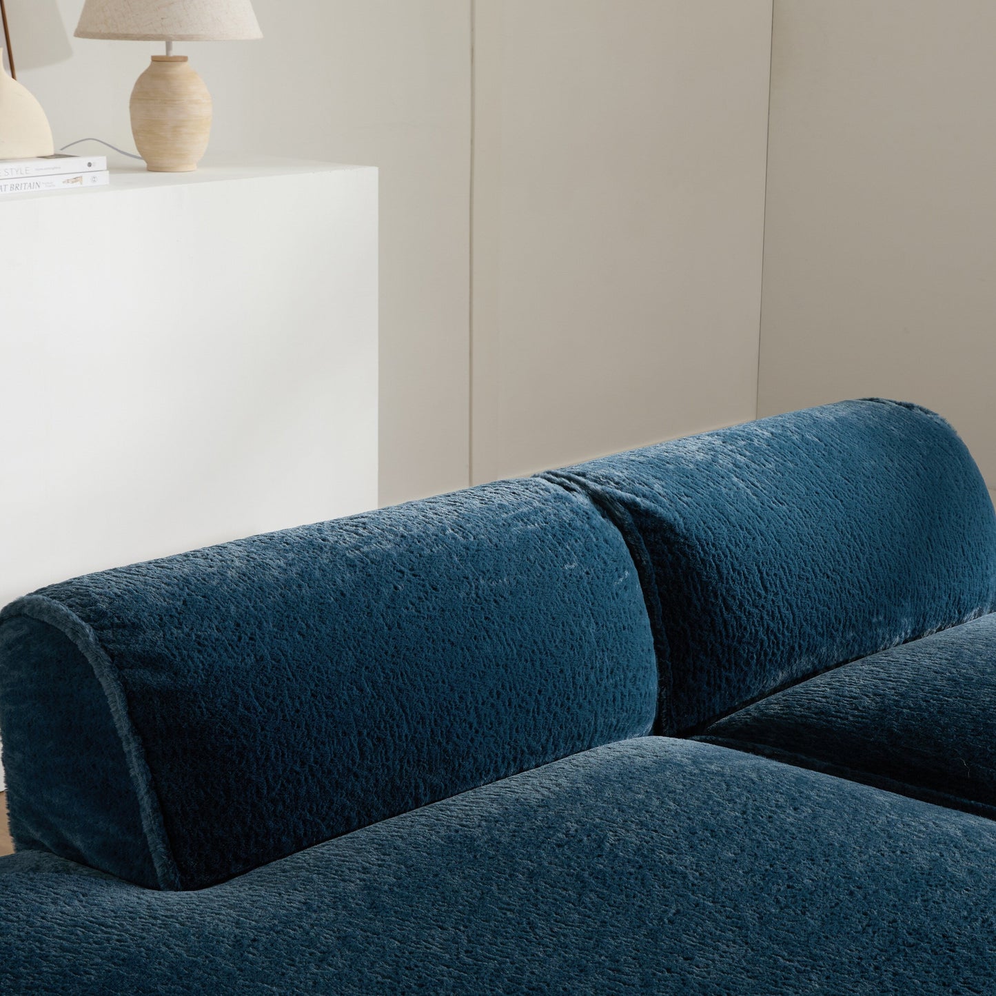 Divano componibile modulare, completamente compresso, spazioso divano letto imbottito in schiuma per soggiorno, design adatto agli anziani