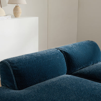 Divano componibile modulare, completamente compresso, spazioso divano letto imbottito in schiuma per soggiorno, design adatto agli anziani