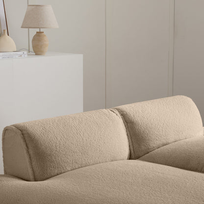 Divano componibile modulare, completamente compresso, spazioso divano letto imbottito in schiuma per soggiorno, design adatto agli anziani