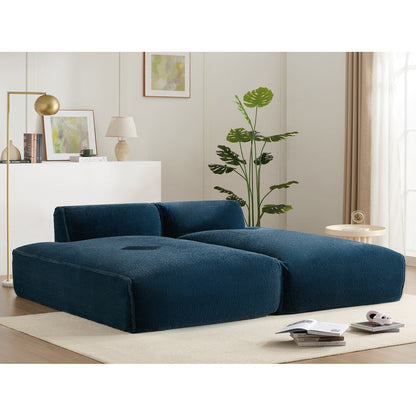 Divano componibile modulare, completamente compresso, spazioso divano letto imbottito in schiuma per soggiorno, design adatto agli anziani