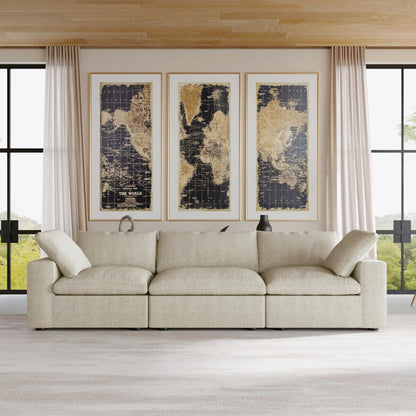 Divani componibili modulari per soggiorno, divani trasformabili