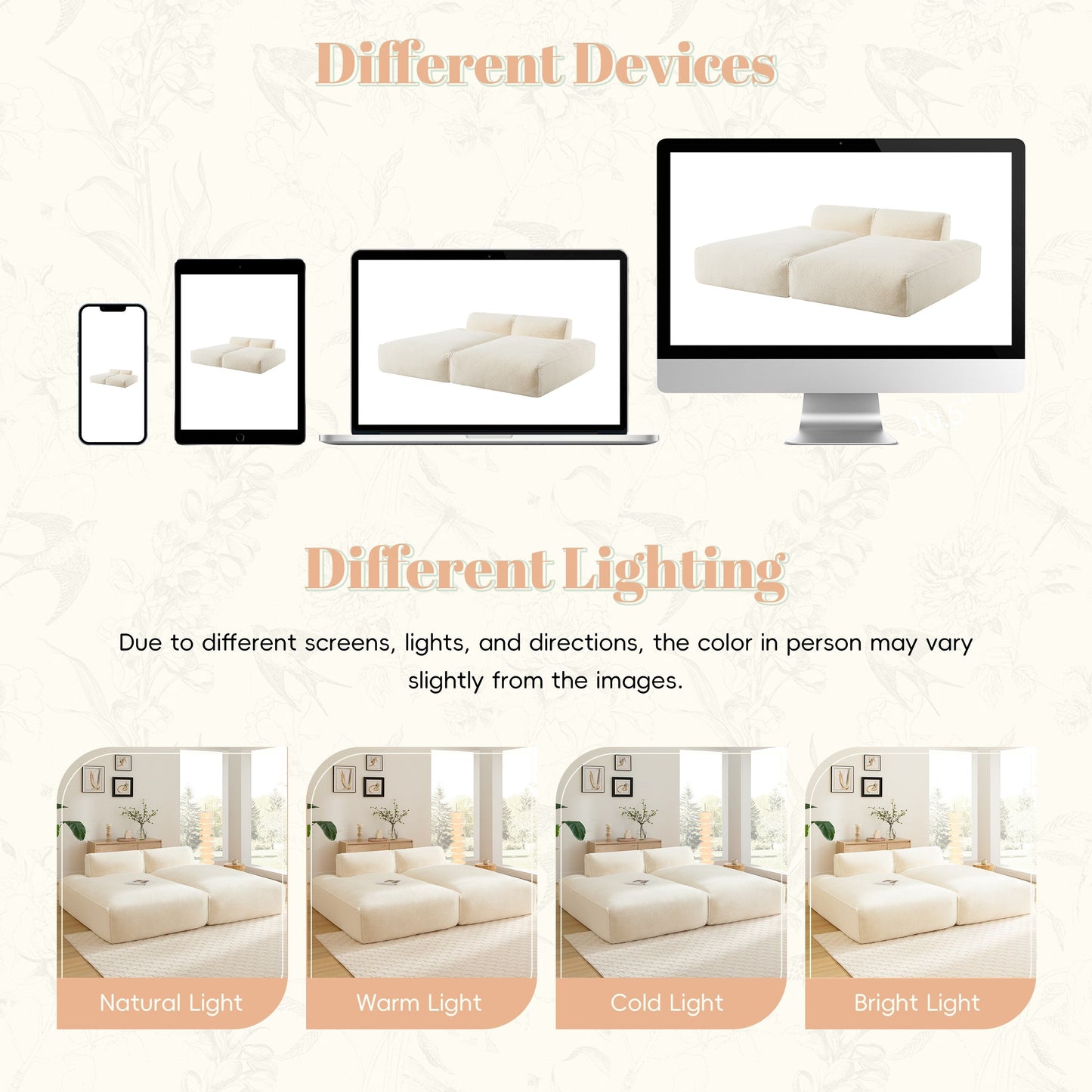 Divano modulare, completamente compresso, spazioso divano letto imbottito in schiuma per soggiorno, design adatto ad anziani/bambini