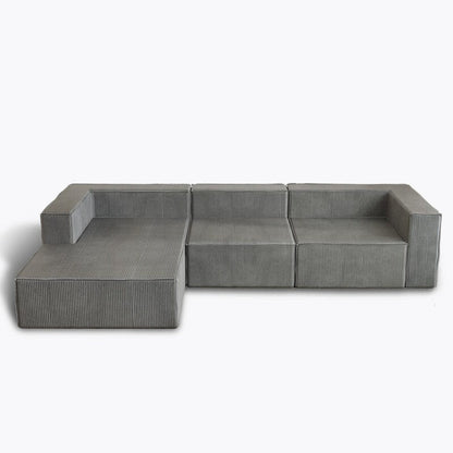 Divani a compressione di lusso in velluto a coste modulari