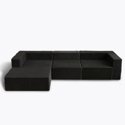 Divani a compressione di lusso in velluto a coste modulari