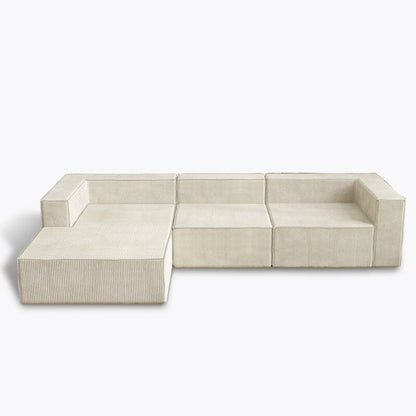 Divani a compressione di lusso in velluto a coste modulari