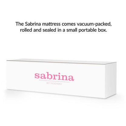 Materasso in memory foam Sabrina da 12 pollici in lattice e gel - Bianco