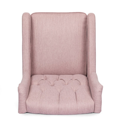 Poltrona reclinabile girevole con schienale trapuntato Mohaven Contemporary di Christopher Knight Home