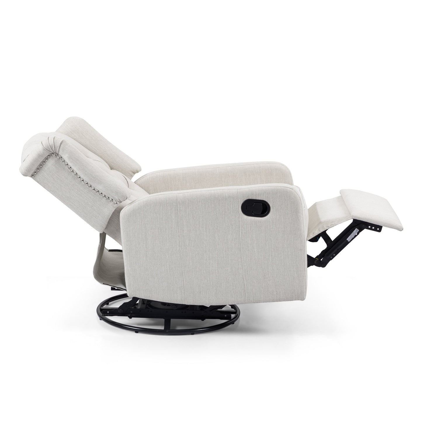 Poltrona reclinabile girevole con schienale trapuntato Mohaven Contemporary di Christopher Knight Home