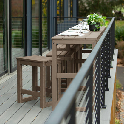 HIGHWOOD Monroe Modern Set di 6 sgabelli/tavolini da balcone alti fino al bancone - N/D