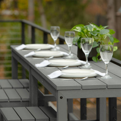 HIGHWOOD Monroe Modern Set di 6 sgabelli/tavolini da balcone alti fino al bancone - N/D